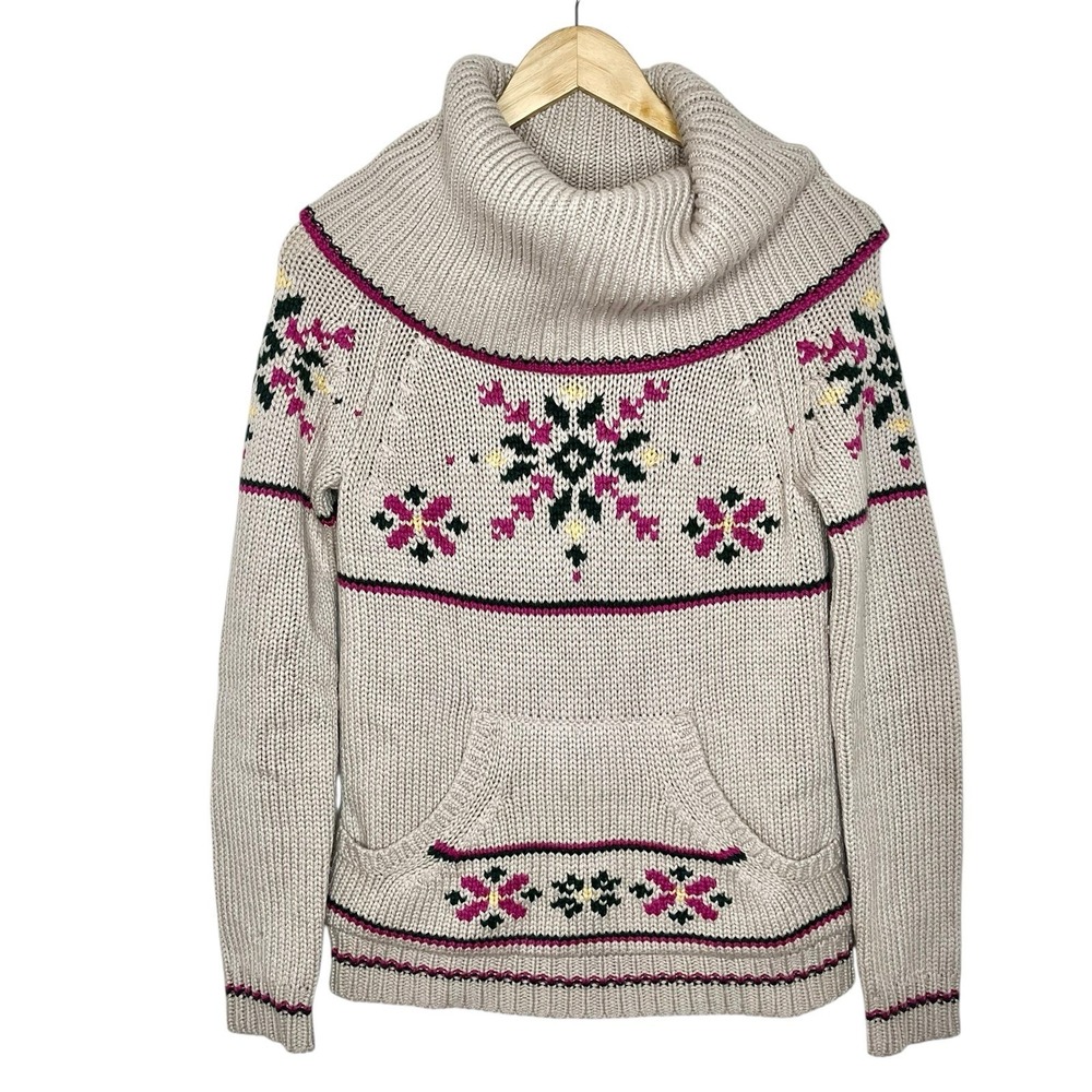 Moda International Y2K Fair Isle Sweater Womens Small? Apres Ski Nordic Winter